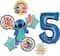 Lilo & Stitch Birthday 8-Piece Foil Balloon Bouquet